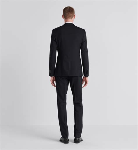 Classic Suit Black Wool Canvas 